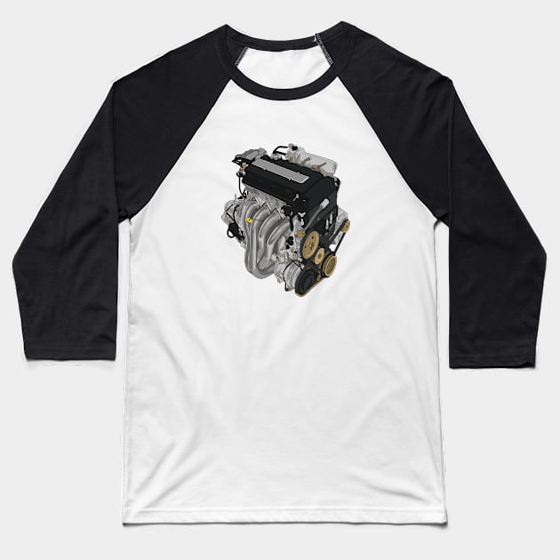 B16A2 Sticker Baseball T-Shirt by ArtyMotive